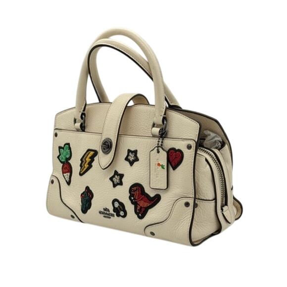 Coach Mercer Satchel 24 In Grain Leather With Souvenir Embroidery*New w/out tag - Picture 4 of 16